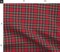 Royal Tartan Style Christmas Plaid Kilt Red Black Green Blue Scottish Custom Printed Fabric by Spoonflower Various Fabrics by the Yard or Fat Quarter